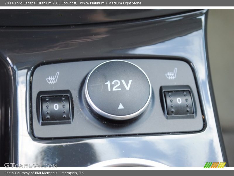 White Platinum / Medium Light Stone 2014 Ford Escape Titanium 2.0L EcoBoost