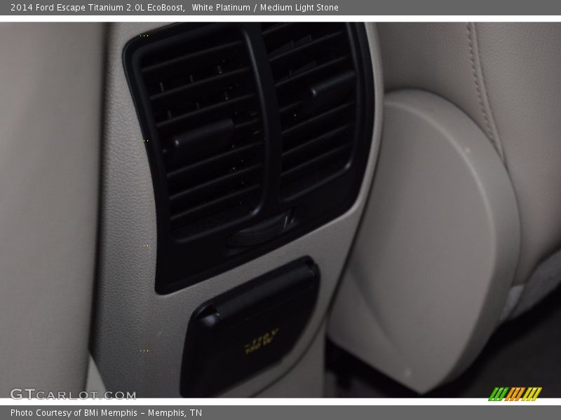 White Platinum / Medium Light Stone 2014 Ford Escape Titanium 2.0L EcoBoost