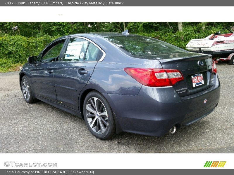Carbide Gray Metallic / Slate Black 2017 Subaru Legacy 3.6R Limited