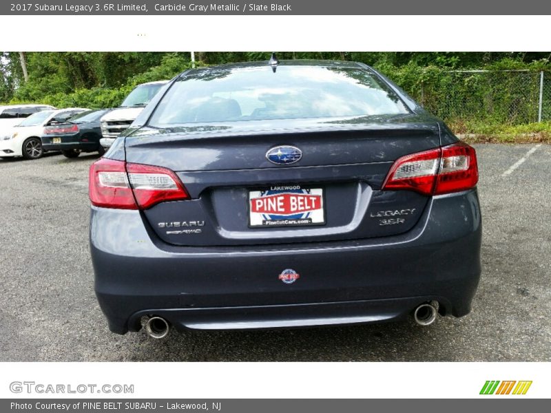Carbide Gray Metallic / Slate Black 2017 Subaru Legacy 3.6R Limited