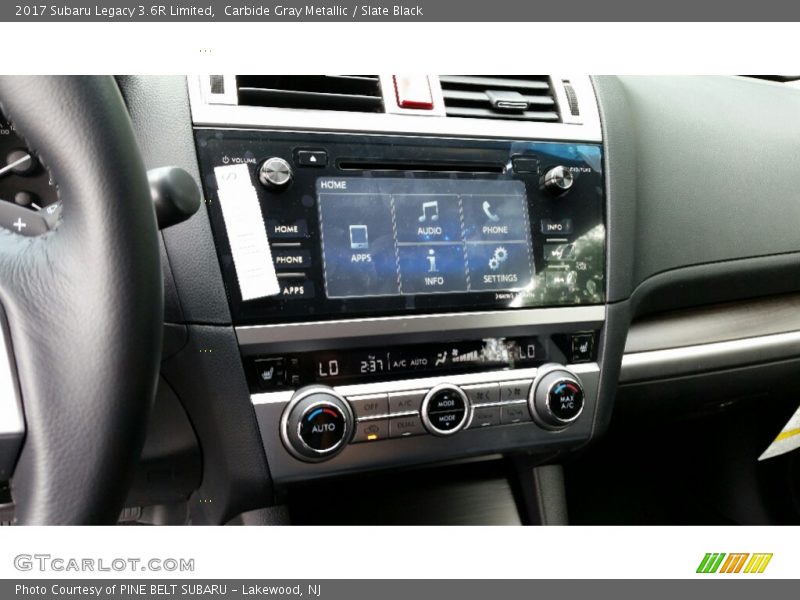 Carbide Gray Metallic / Slate Black 2017 Subaru Legacy 3.6R Limited