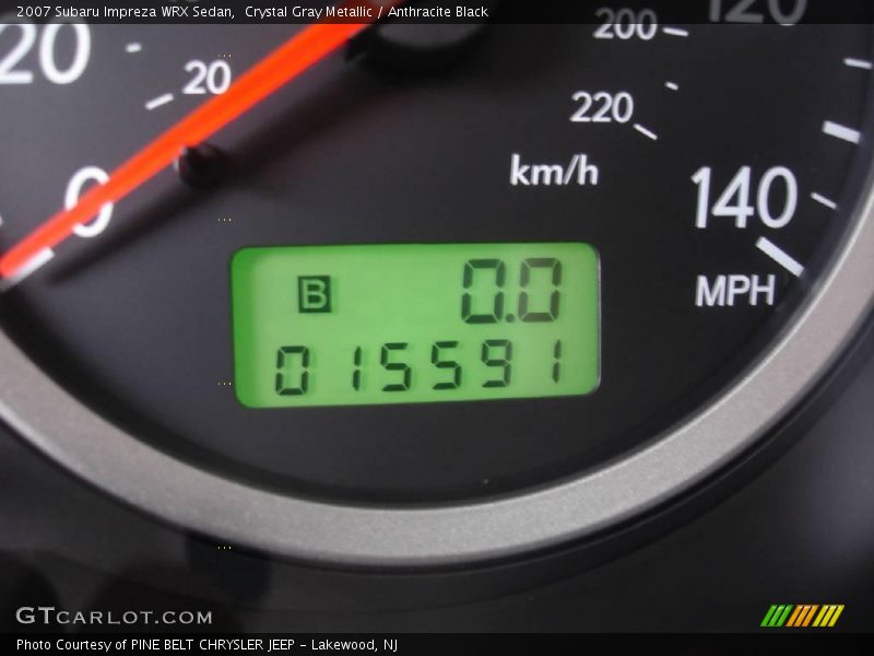 Crystal Gray Metallic / Anthracite Black 2007 Subaru Impreza WRX Sedan