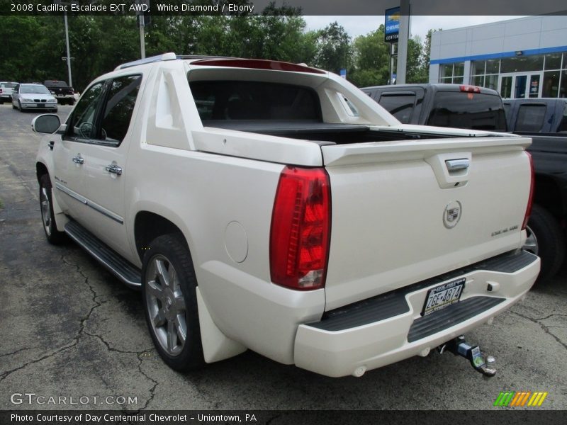 White Diamond / Ebony 2008 Cadillac Escalade EXT AWD