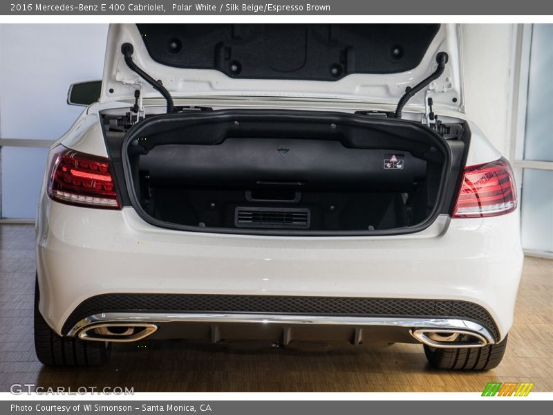 Polar White / Silk Beige/Espresso Brown 2016 Mercedes-Benz E 400 Cabriolet