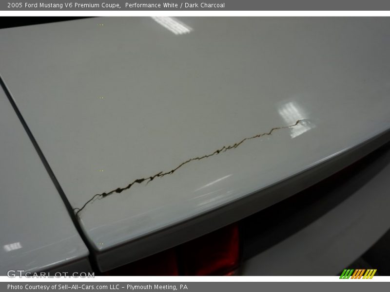 Performance White / Dark Charcoal 2005 Ford Mustang V6 Premium Coupe