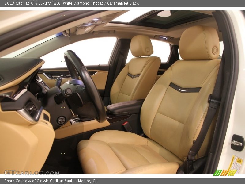 White Diamond Tricoat / Caramel/Jet Black 2013 Cadillac XTS Luxury FWD