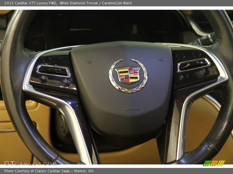 White Diamond Tricoat / Caramel/Jet Black 2013 Cadillac XTS Luxury FWD