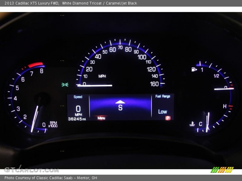 White Diamond Tricoat / Caramel/Jet Black 2013 Cadillac XTS Luxury FWD