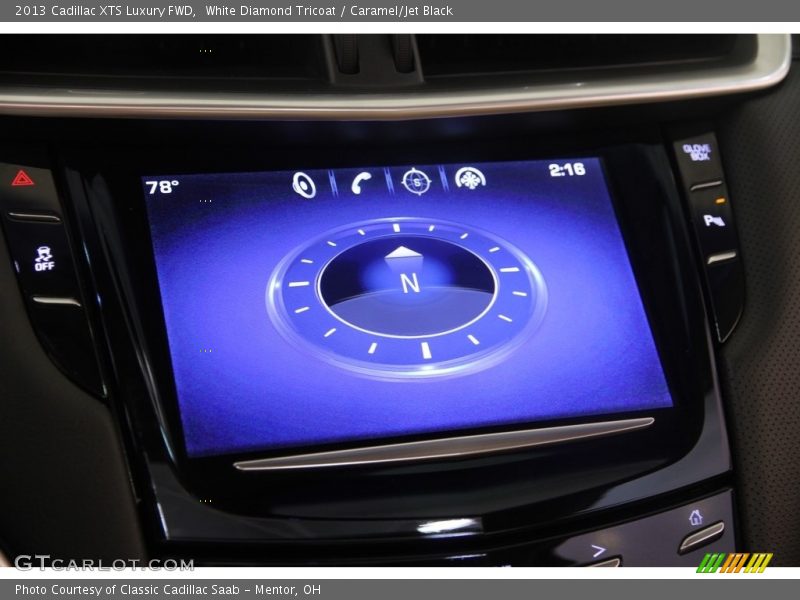 White Diamond Tricoat / Caramel/Jet Black 2013 Cadillac XTS Luxury FWD