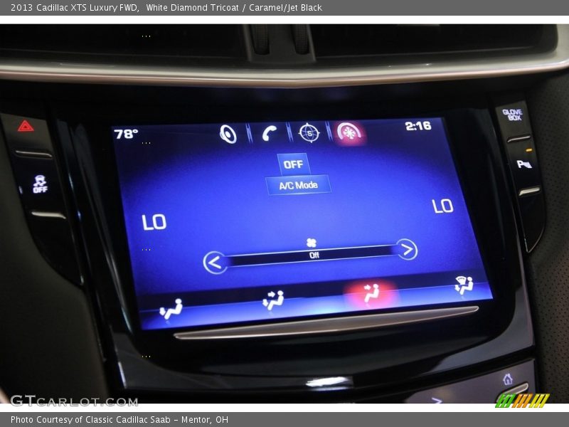 White Diamond Tricoat / Caramel/Jet Black 2013 Cadillac XTS Luxury FWD