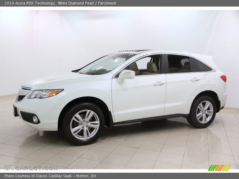 White Diamond Pearl / Parchment 2014 Acura RDX Technology