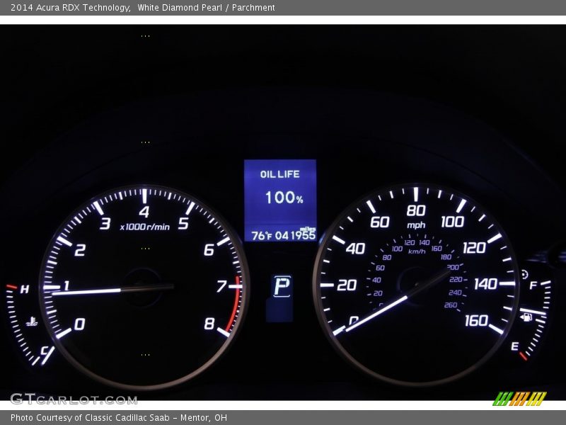 White Diamond Pearl / Parchment 2014 Acura RDX Technology