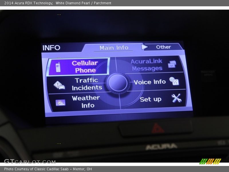 White Diamond Pearl / Parchment 2014 Acura RDX Technology