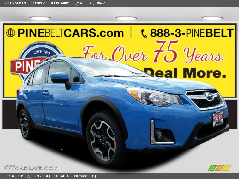Hyper Blue / Black 2016 Subaru Crosstrek 2.0i Premium