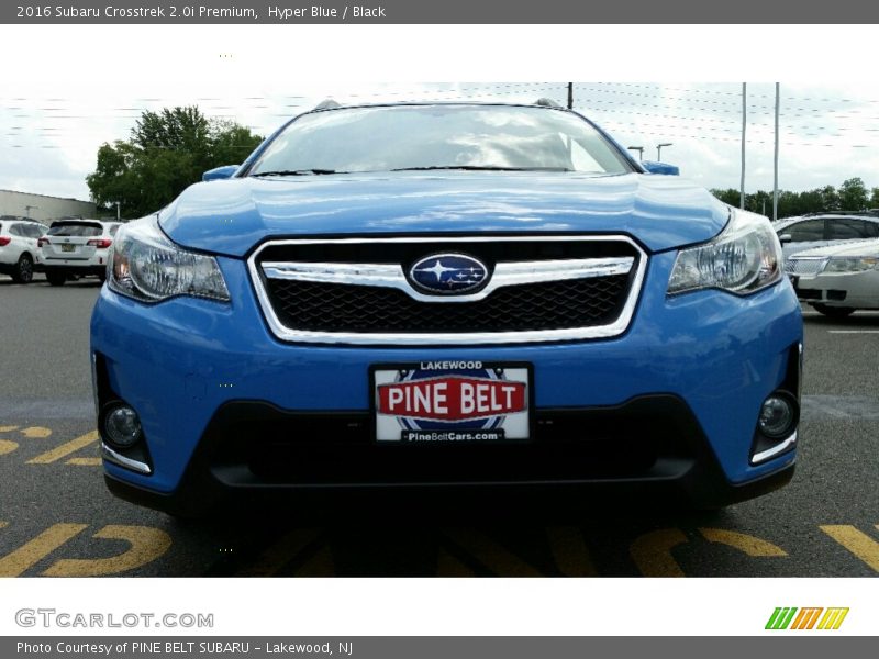 Hyper Blue / Black 2016 Subaru Crosstrek 2.0i Premium