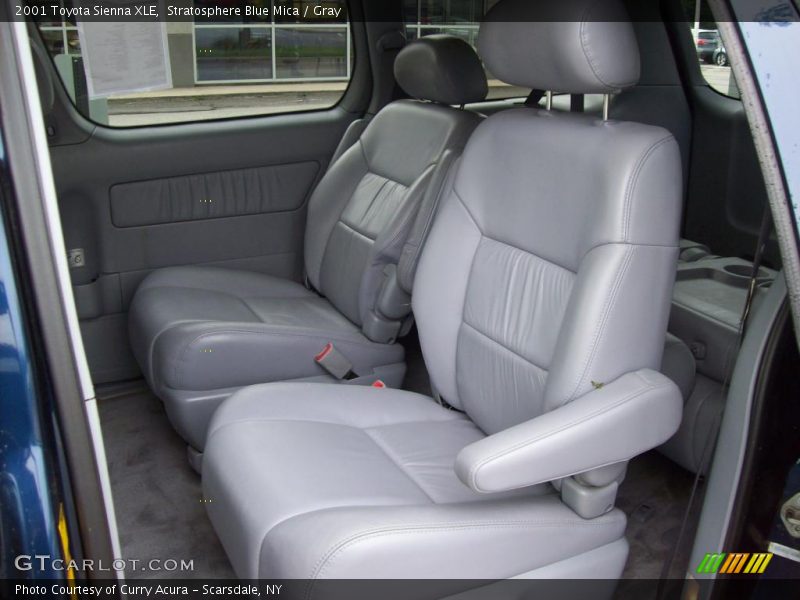 Stratosphere Blue Mica / Gray 2001 Toyota Sienna XLE