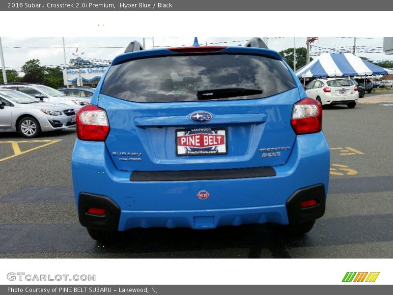 Hyper Blue / Black 2016 Subaru Crosstrek 2.0i Premium