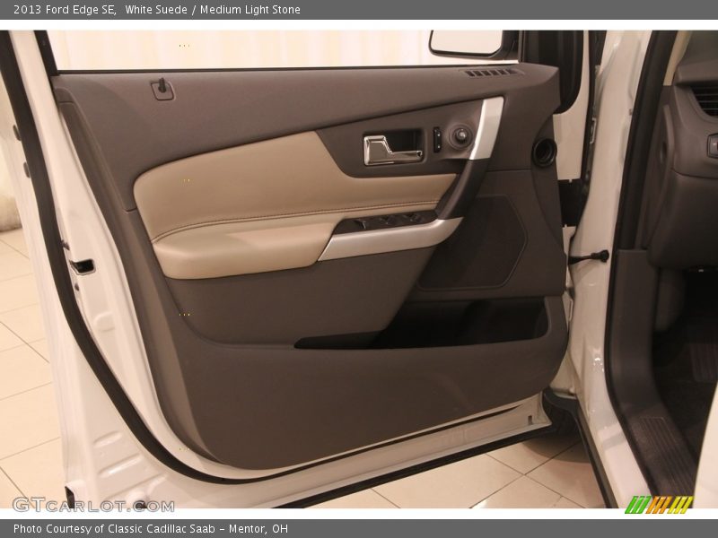 White Suede / Medium Light Stone 2013 Ford Edge SE