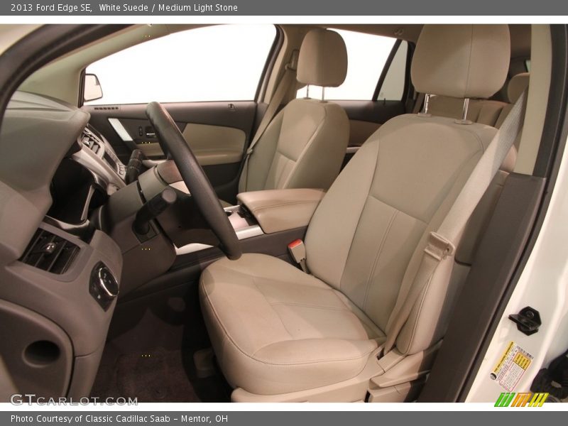 White Suede / Medium Light Stone 2013 Ford Edge SE