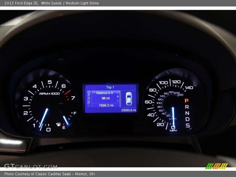 White Suede / Medium Light Stone 2013 Ford Edge SE