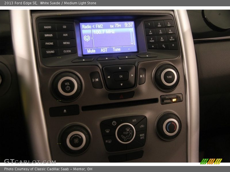 White Suede / Medium Light Stone 2013 Ford Edge SE