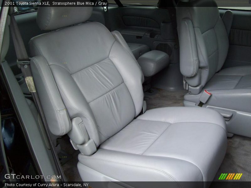 Stratosphere Blue Mica / Gray 2001 Toyota Sienna XLE