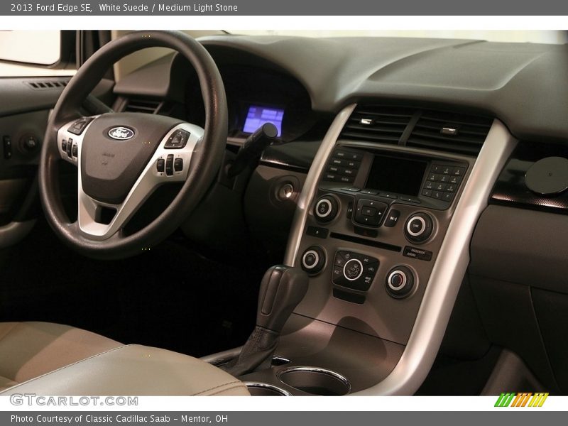 White Suede / Medium Light Stone 2013 Ford Edge SE