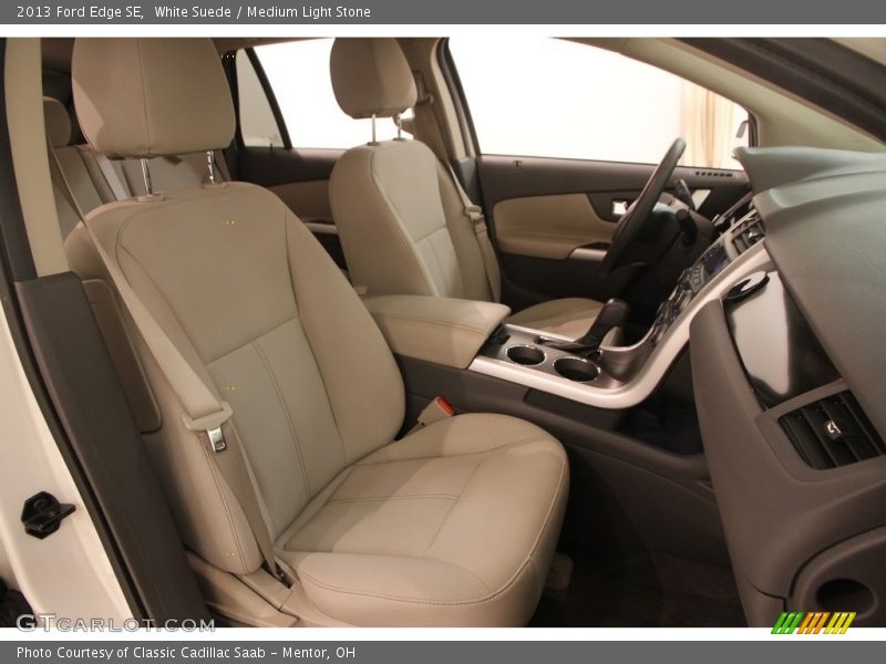 White Suede / Medium Light Stone 2013 Ford Edge SE