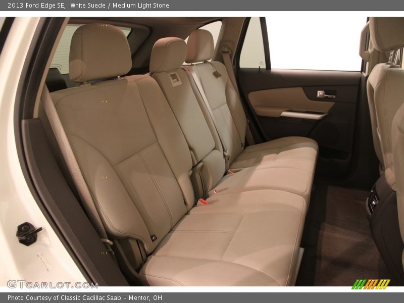 White Suede / Medium Light Stone 2013 Ford Edge SE