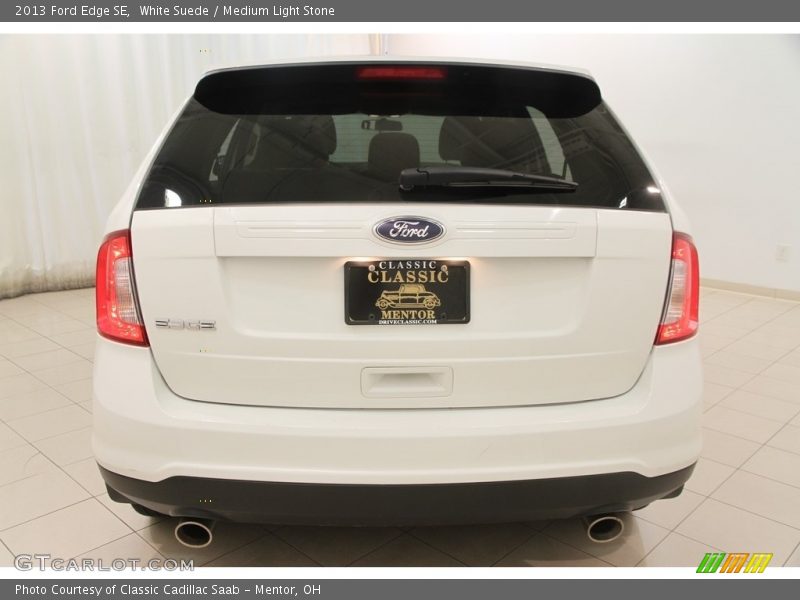 White Suede / Medium Light Stone 2013 Ford Edge SE