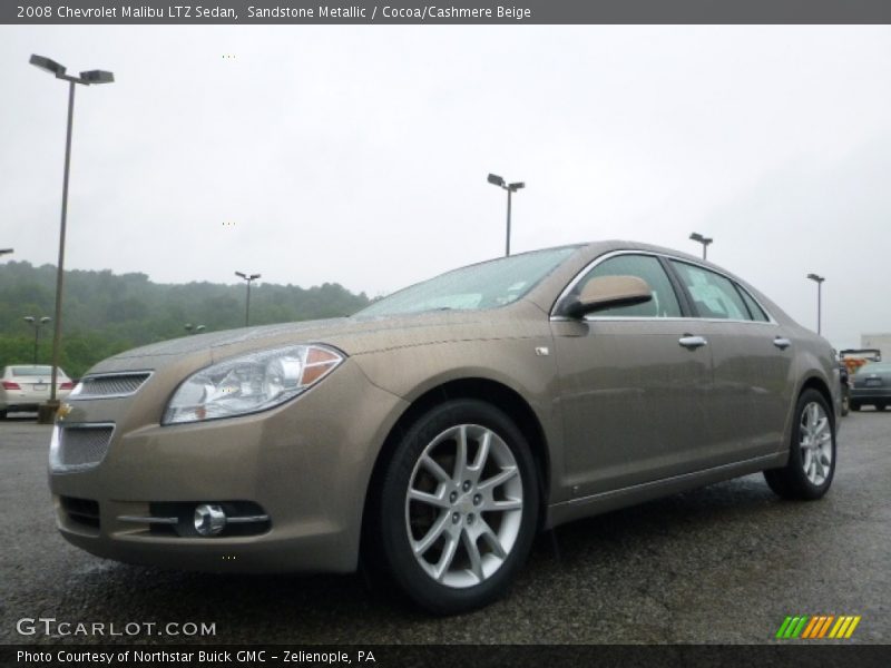 Sandstone Metallic / Cocoa/Cashmere Beige 2008 Chevrolet Malibu LTZ Sedan