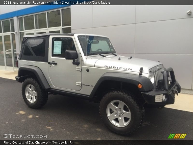 Bright Silver Metallic / Black/Dark Saddle 2011 Jeep Wrangler Rubicon 4x4