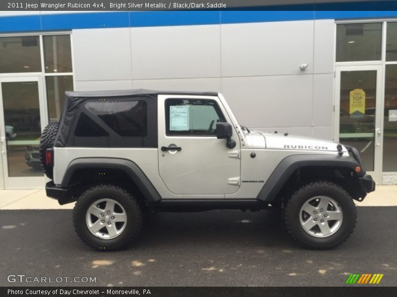 Bright Silver Metallic / Black/Dark Saddle 2011 Jeep Wrangler Rubicon 4x4