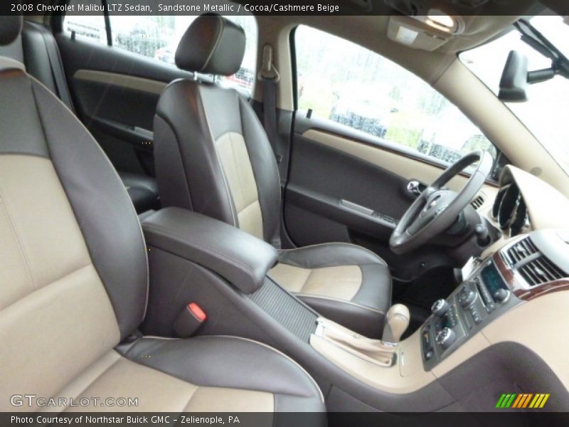 Sandstone Metallic / Cocoa/Cashmere Beige 2008 Chevrolet Malibu LTZ Sedan