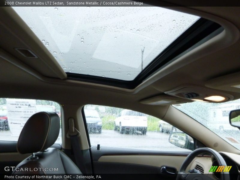 Sandstone Metallic / Cocoa/Cashmere Beige 2008 Chevrolet Malibu LTZ Sedan