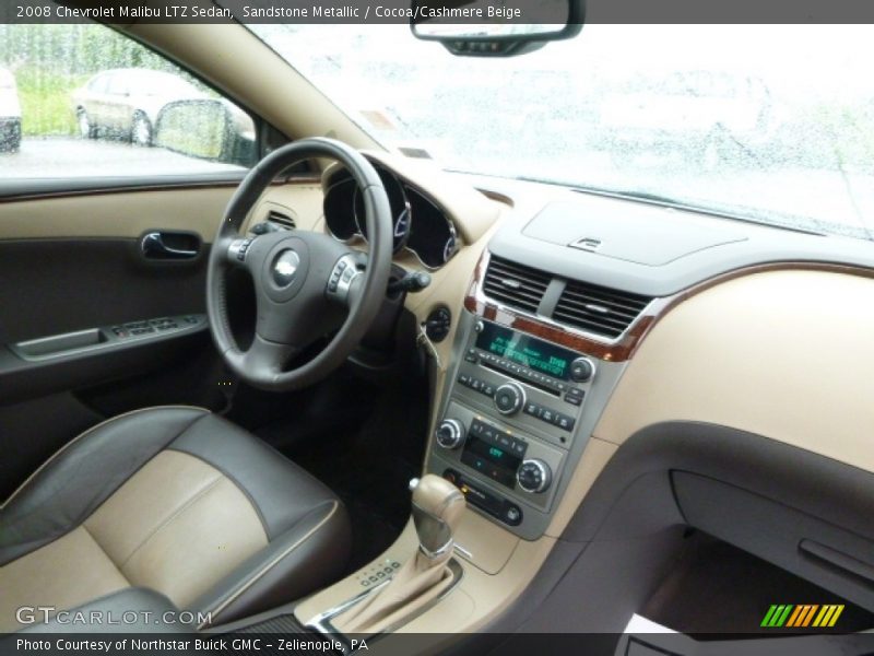 Sandstone Metallic / Cocoa/Cashmere Beige 2008 Chevrolet Malibu LTZ Sedan
