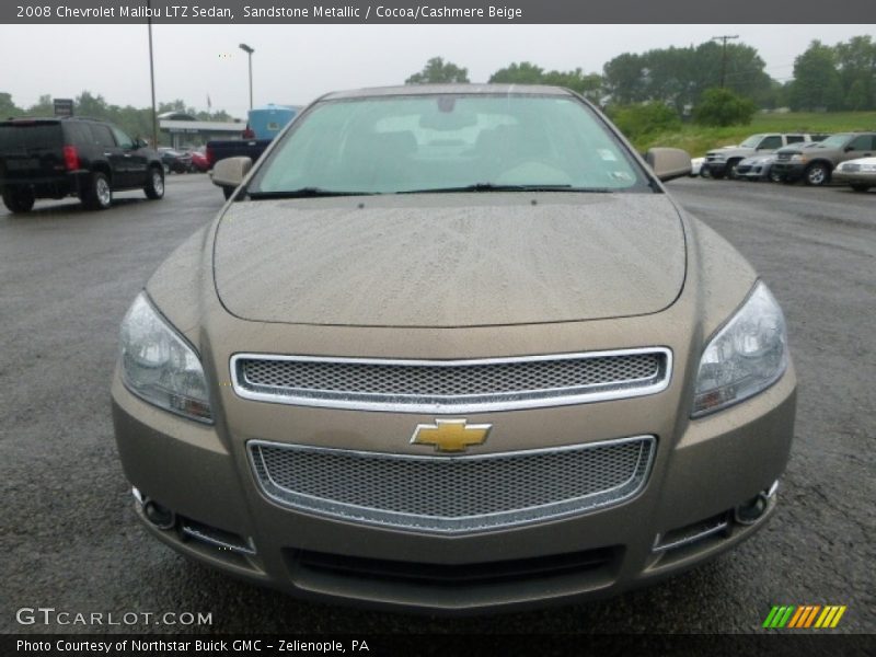 Sandstone Metallic / Cocoa/Cashmere Beige 2008 Chevrolet Malibu LTZ Sedan
