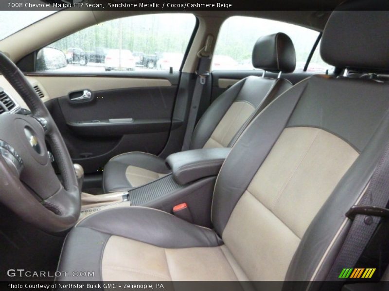 Sandstone Metallic / Cocoa/Cashmere Beige 2008 Chevrolet Malibu LTZ Sedan