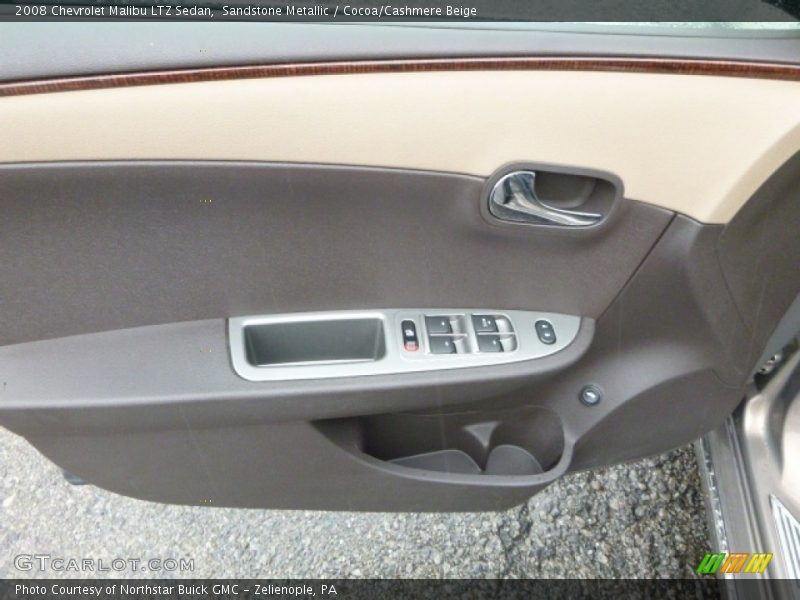 Sandstone Metallic / Cocoa/Cashmere Beige 2008 Chevrolet Malibu LTZ Sedan