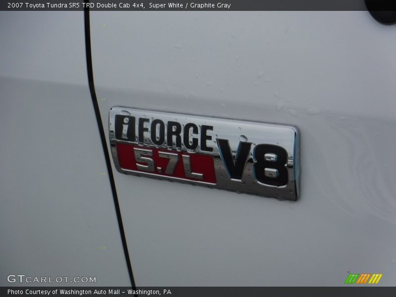 Super White / Graphite Gray 2007 Toyota Tundra SR5 TRD Double Cab 4x4
