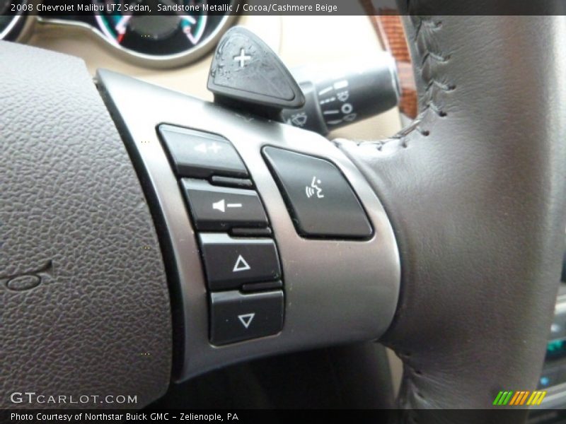 Sandstone Metallic / Cocoa/Cashmere Beige 2008 Chevrolet Malibu LTZ Sedan