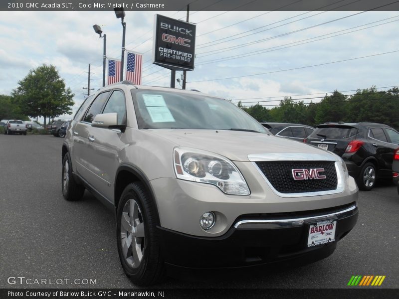 Gold Mist Metallic / Cashmere 2010 GMC Acadia SLT
