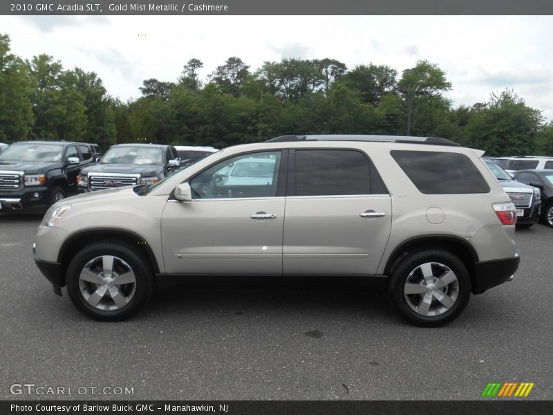 Gold Mist Metallic / Cashmere 2010 GMC Acadia SLT