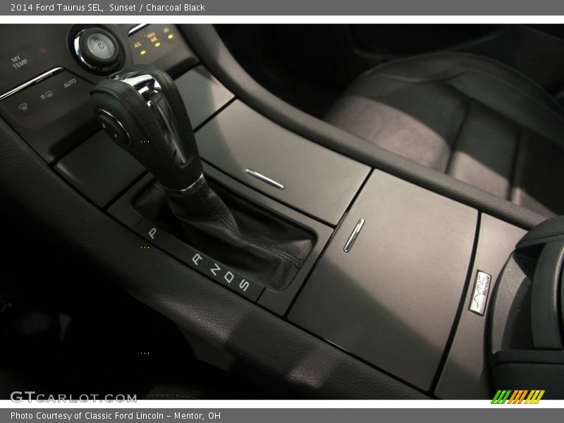 Sunset / Charcoal Black 2014 Ford Taurus SEL