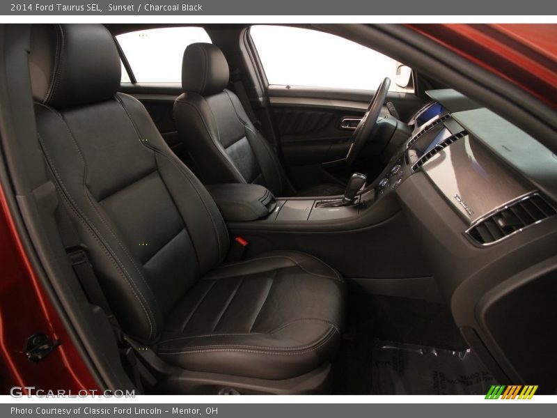 Sunset / Charcoal Black 2014 Ford Taurus SEL