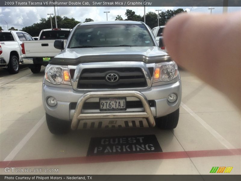 Silver Streak Mica / Graphite Gray 2009 Toyota Tacoma V6 PreRunner Double Cab