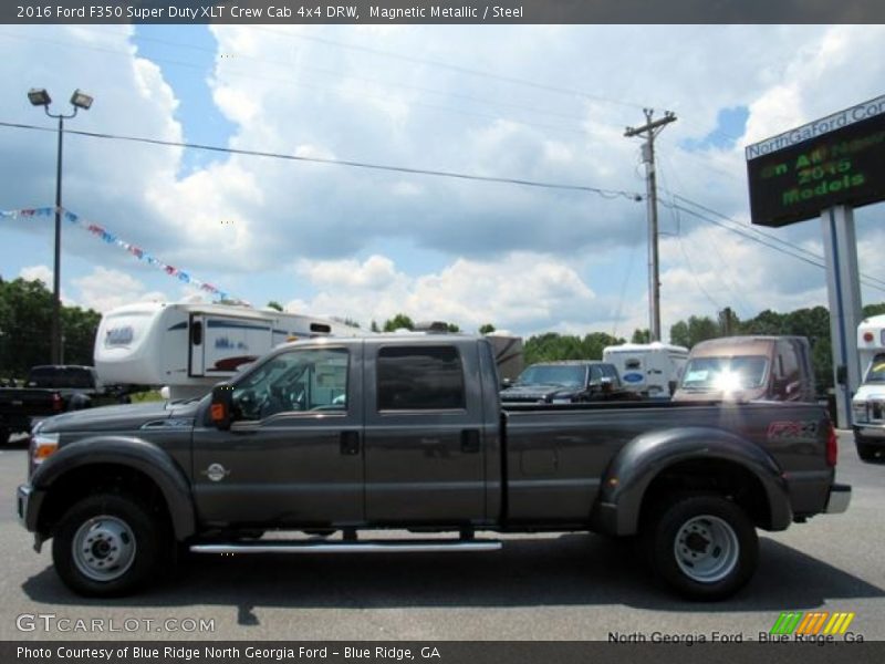 Magnetic Metallic / Steel 2016 Ford F350 Super Duty XLT Crew Cab 4x4 DRW