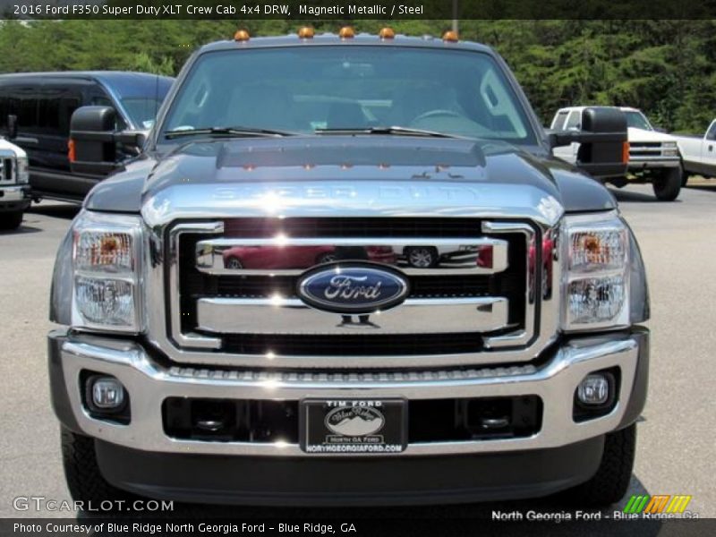 Magnetic Metallic / Steel 2016 Ford F350 Super Duty XLT Crew Cab 4x4 DRW
