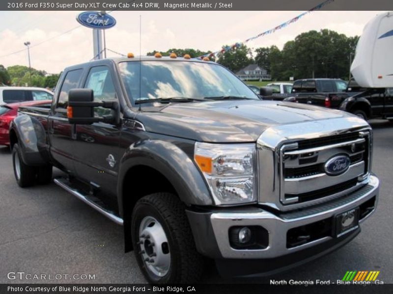 Magnetic Metallic / Steel 2016 Ford F350 Super Duty XLT Crew Cab 4x4 DRW