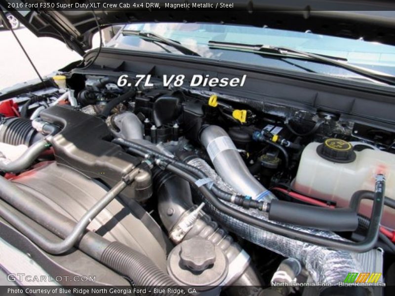 Magnetic Metallic / Steel 2016 Ford F350 Super Duty XLT Crew Cab 4x4 DRW